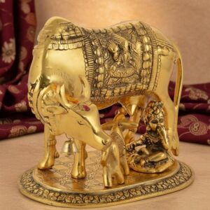 Brass Kamdhenu cow